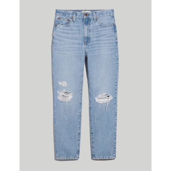 MADEWELL The Perfect Vintage Jean in Grandbay Wash: Ripped Edition - Picture 5 of 14